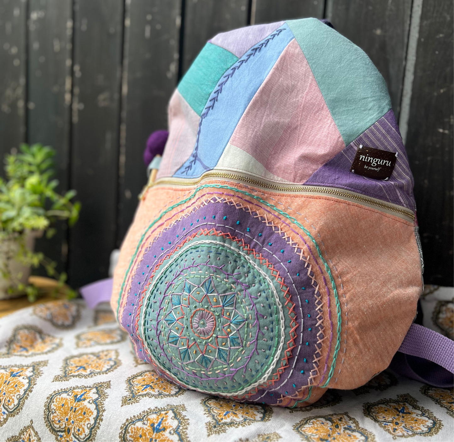 m様専用 8音用リュック 片面マンダラ刺繍