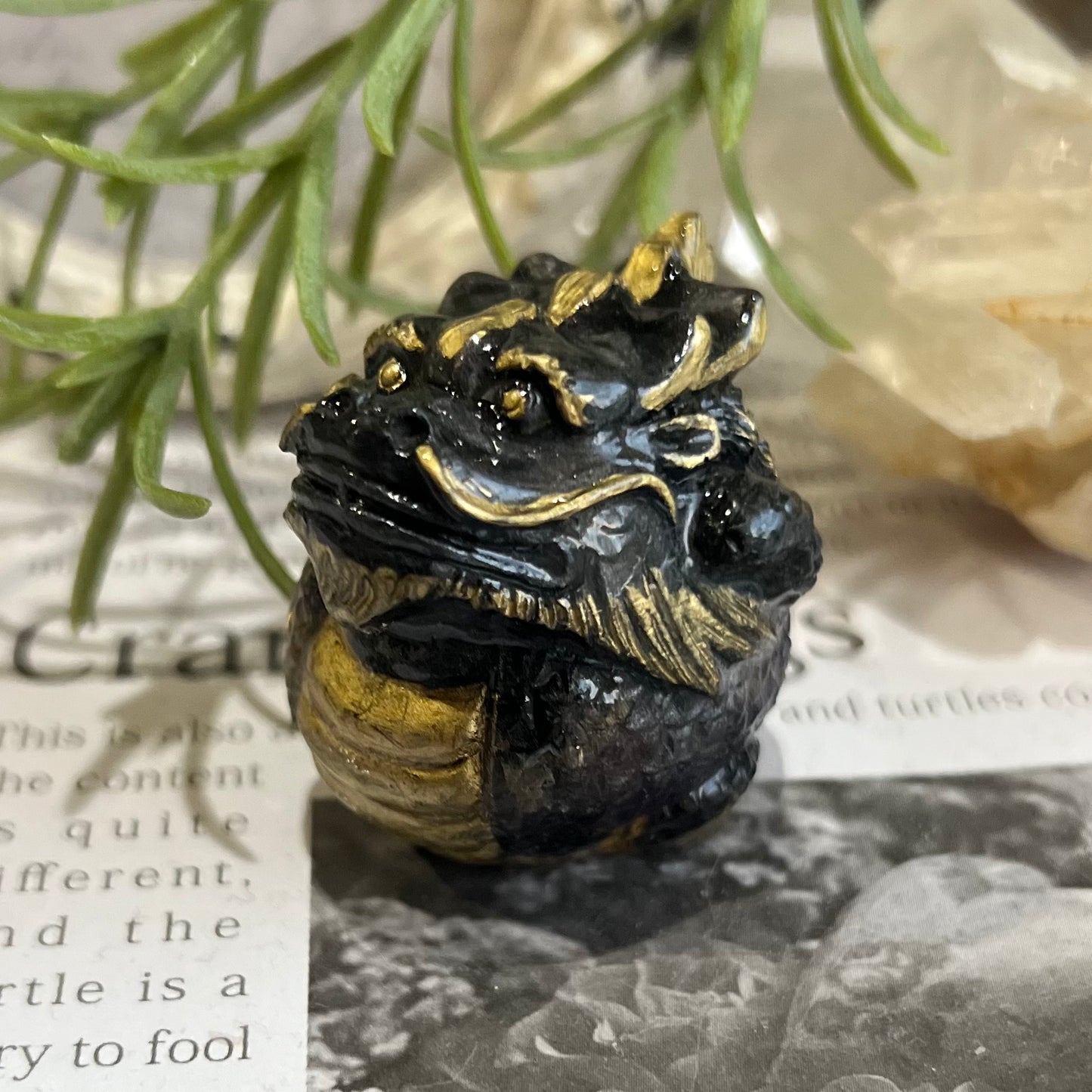 黒龍 魔除けと金運オルゴナイト
