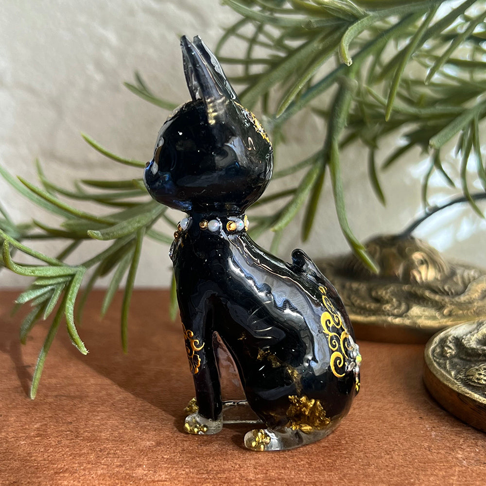 黒猫オルゴナイト バステト神