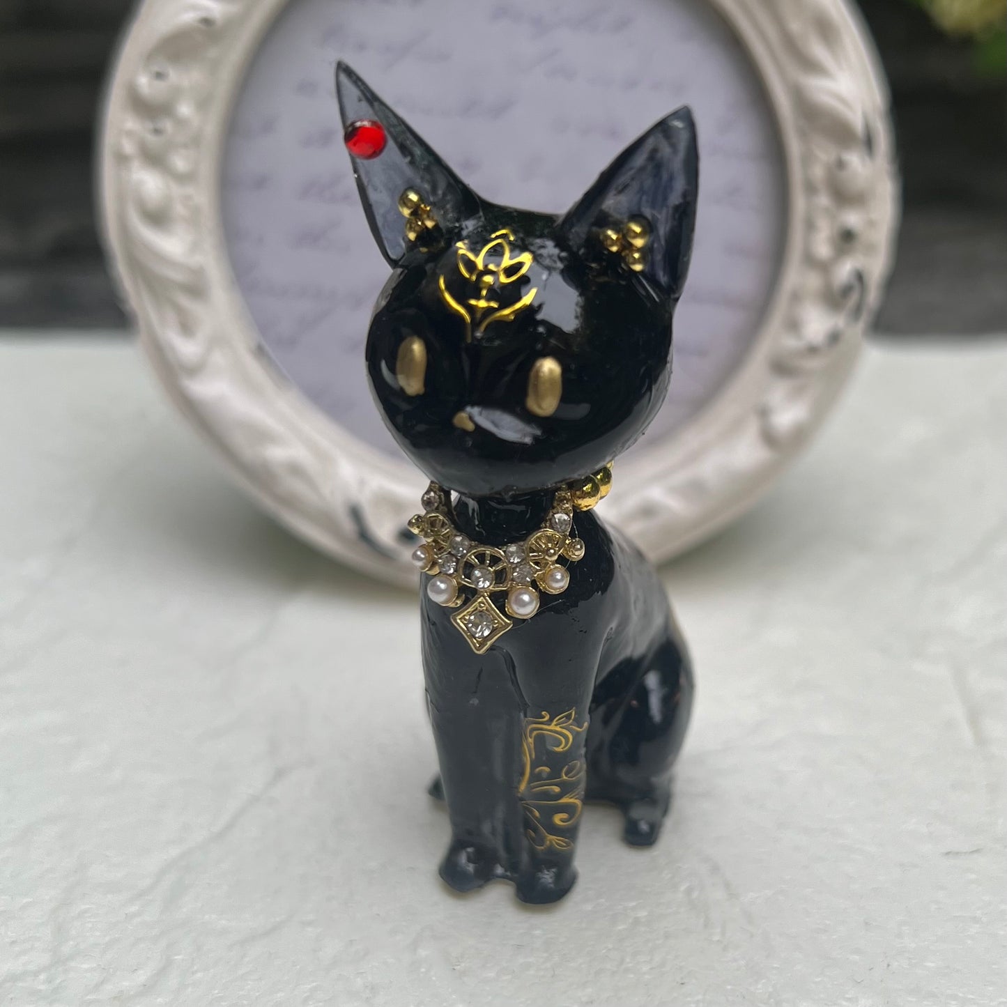 黒猫オルゴナイト　バステト神