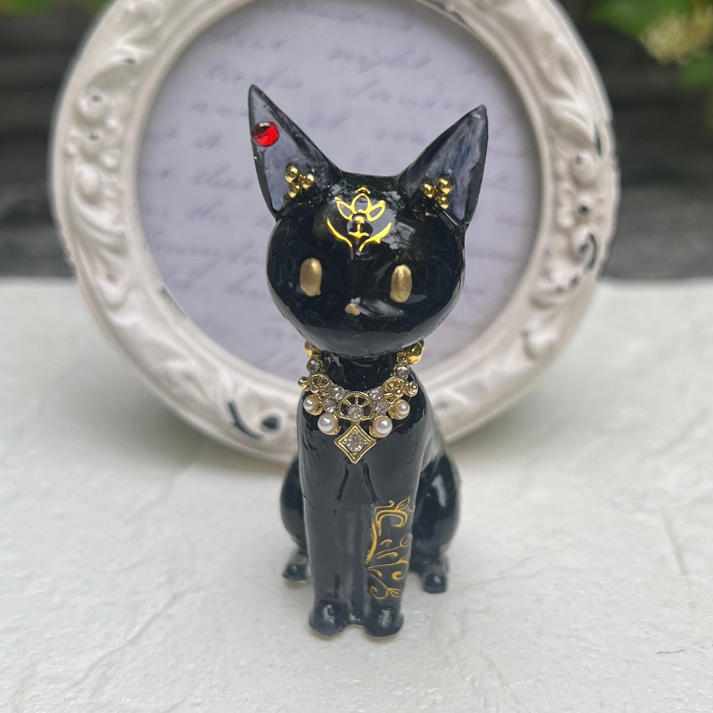 黒猫オルゴナイト　バステト神