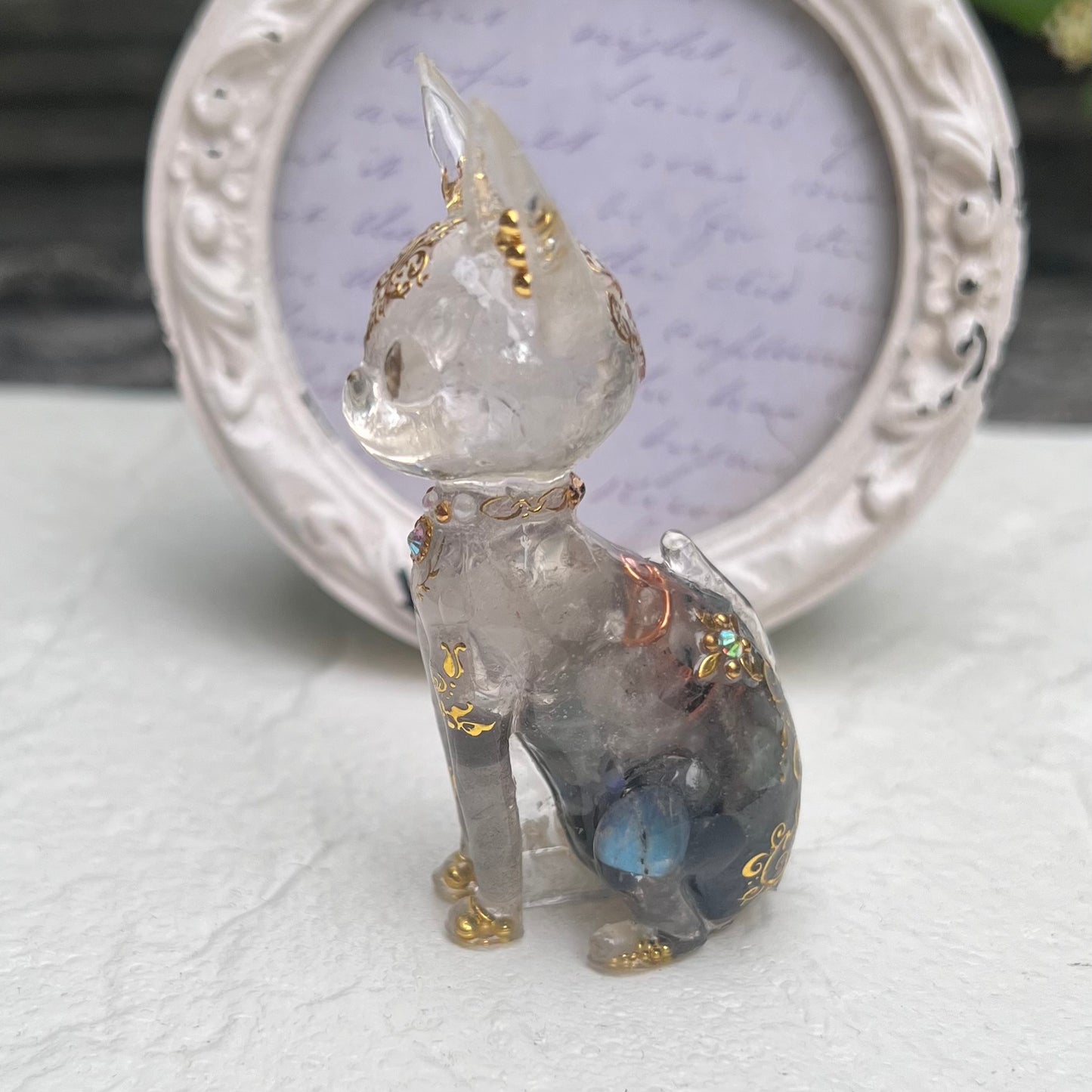 猫さんオルゴナイト　宇宙と地球と繋がる