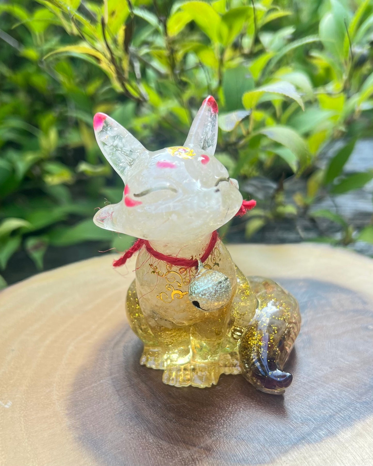 お稲荷ちゃん オルゴナイト　「豊かさと成功」