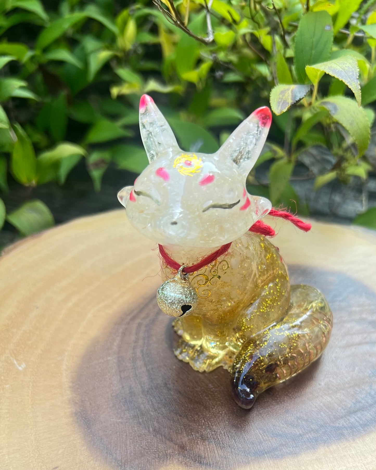 お稲荷ちゃん オルゴナイト　「豊かさと成功」