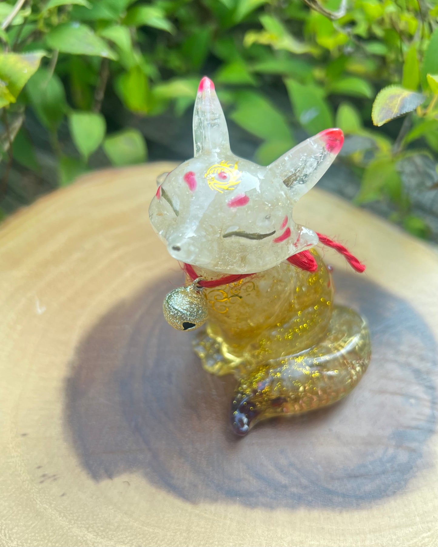お稲荷ちゃん オルゴナイト　「豊かさと成功」