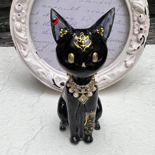 黒猫オルゴナイト　バステト神
