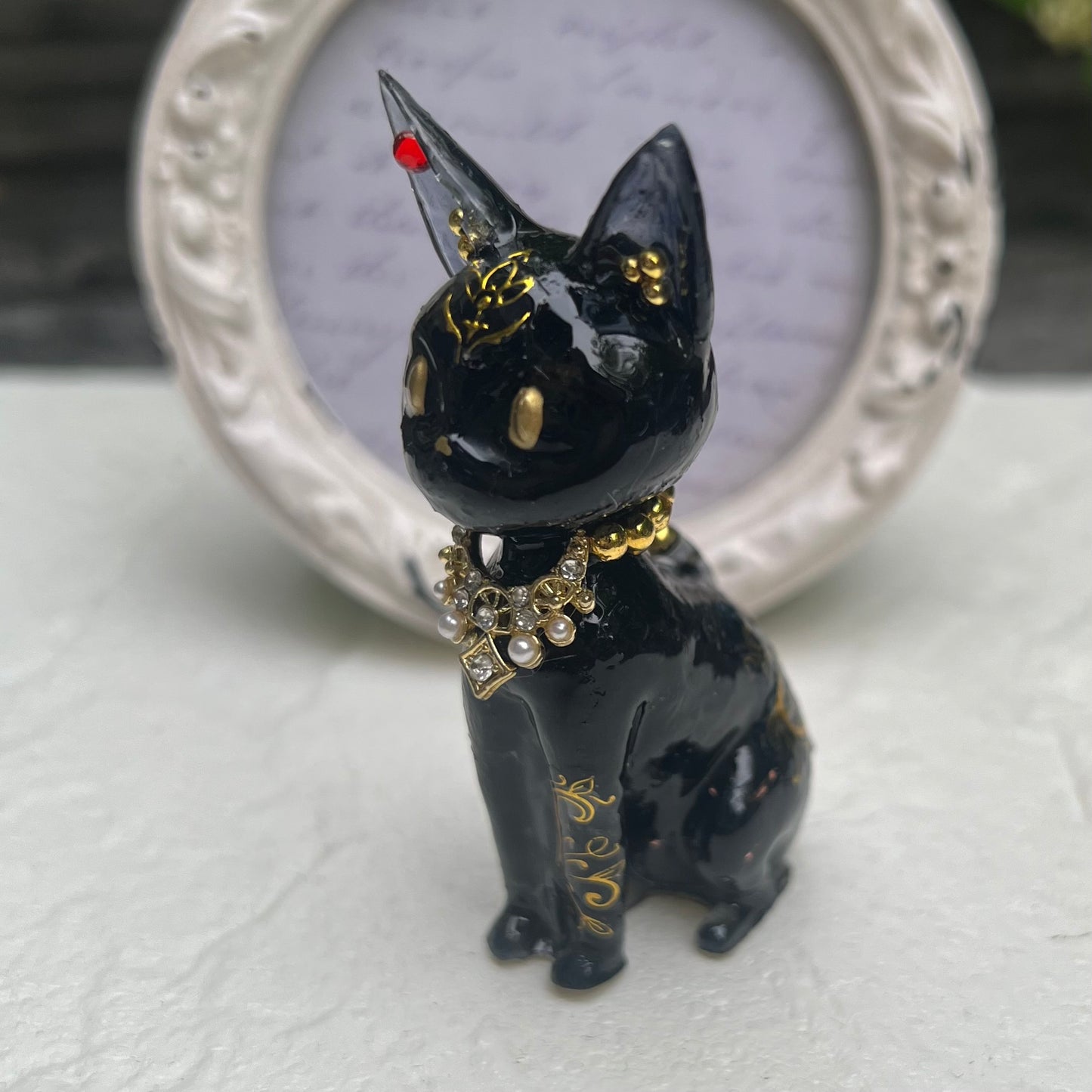 黒猫オルゴナイト　バステト神