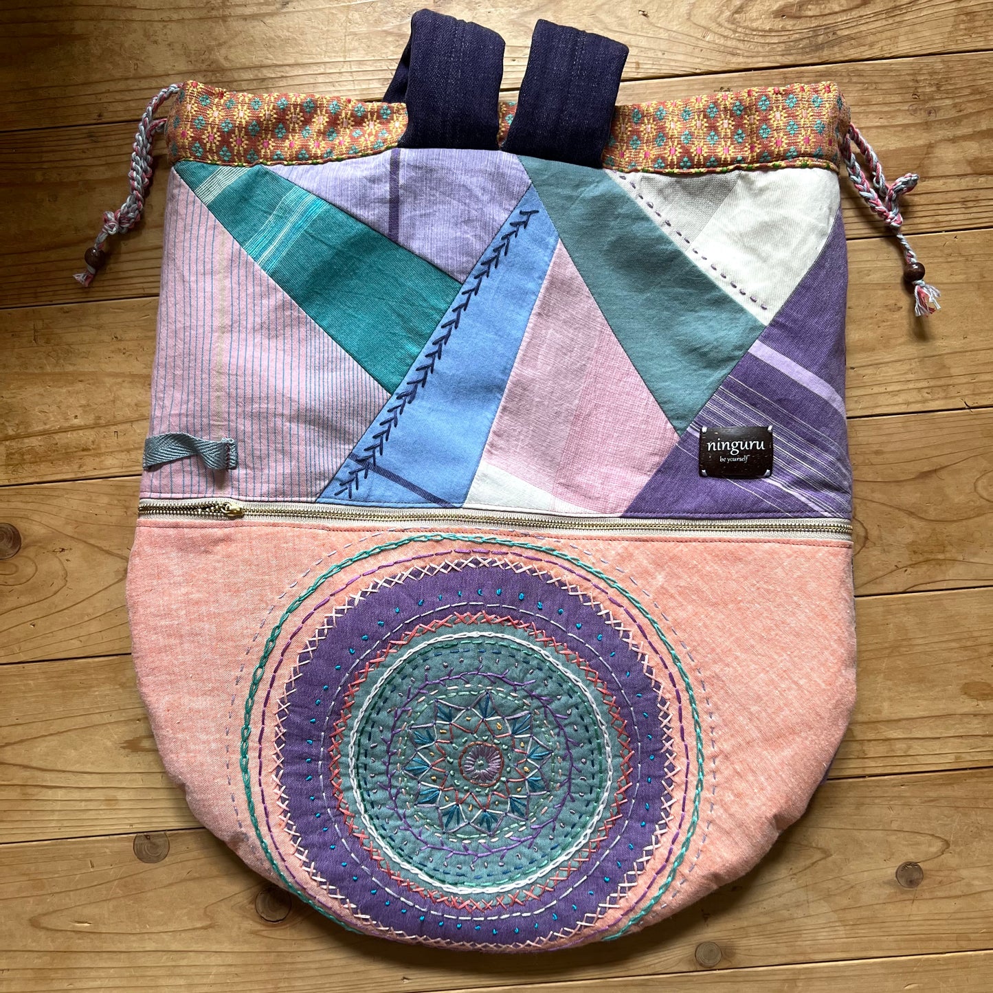 H様専用　8音用リュック　片面マンダラ刺繍