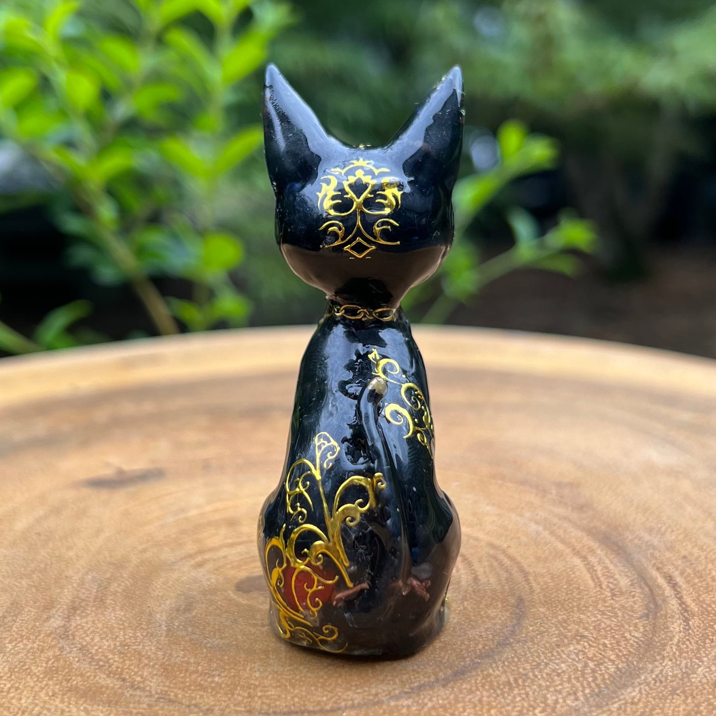 ブラック バステト神　猫さんオルゴナイト