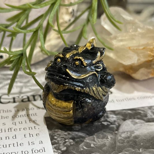 黒龍　魔除けと金運オルゴナイト