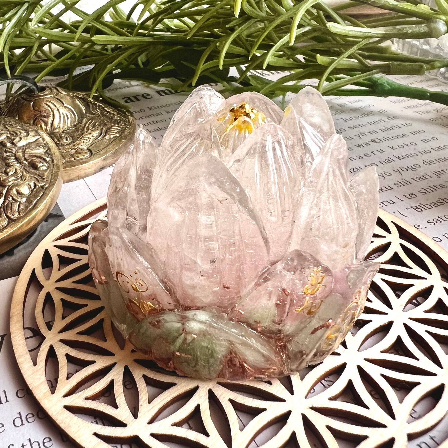 蓮の花オルゴナイト 愛と癒し 浄化