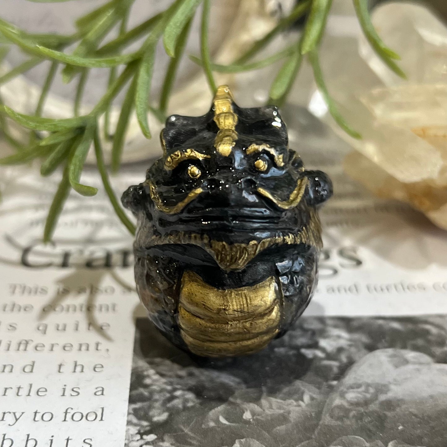 黒龍　魔除けと金運オルゴナイト