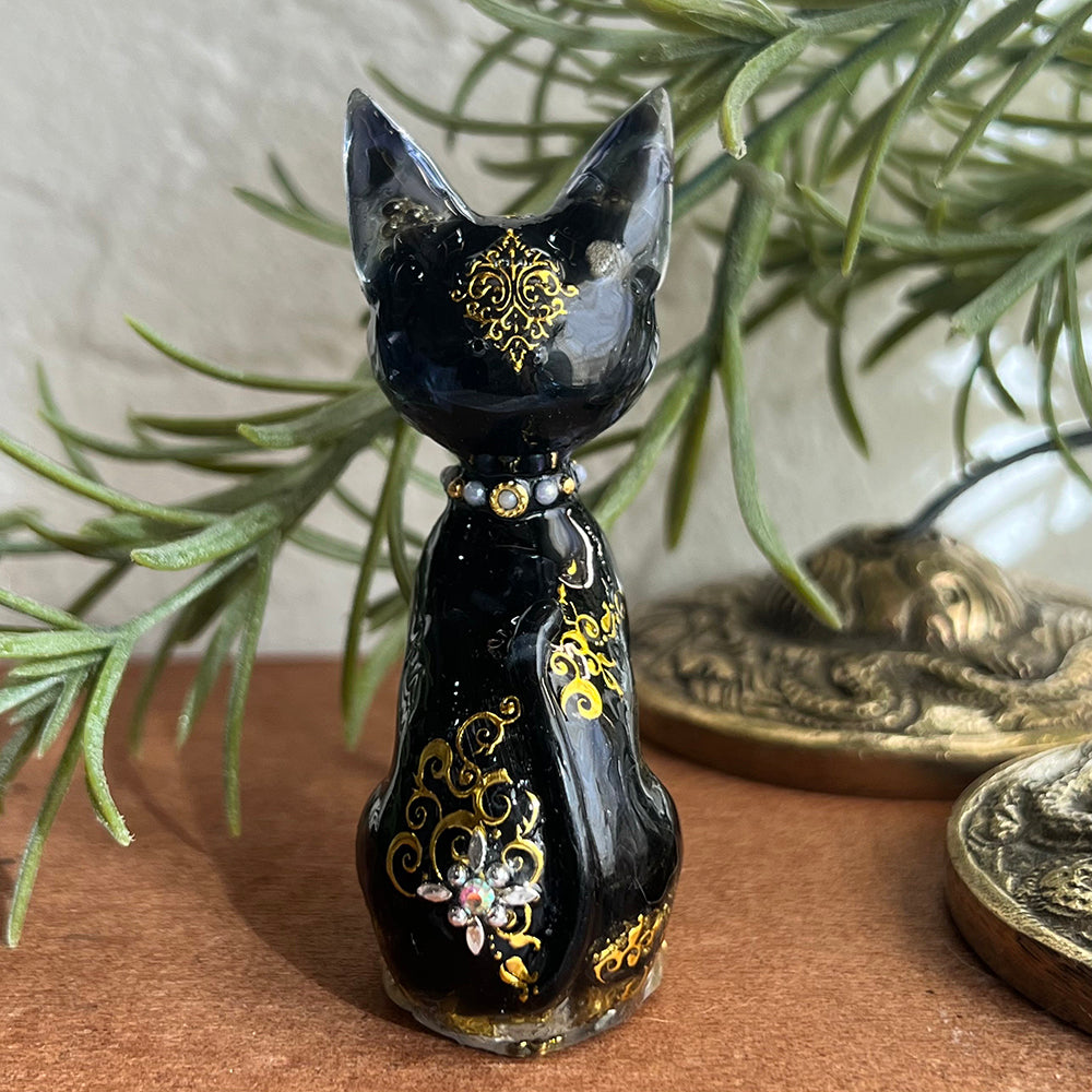 黒猫オルゴナイト　バステト神