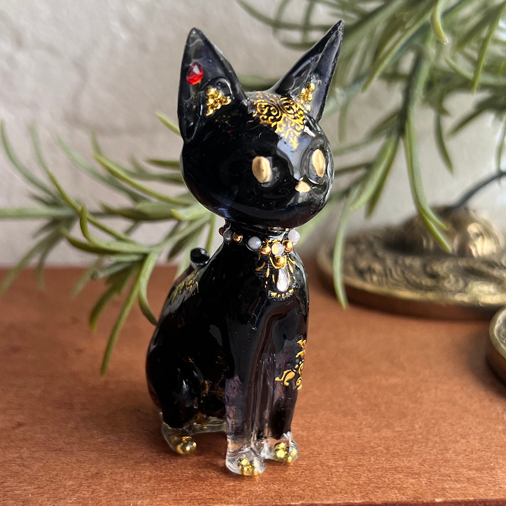 黒猫オルゴナイト　バステト神