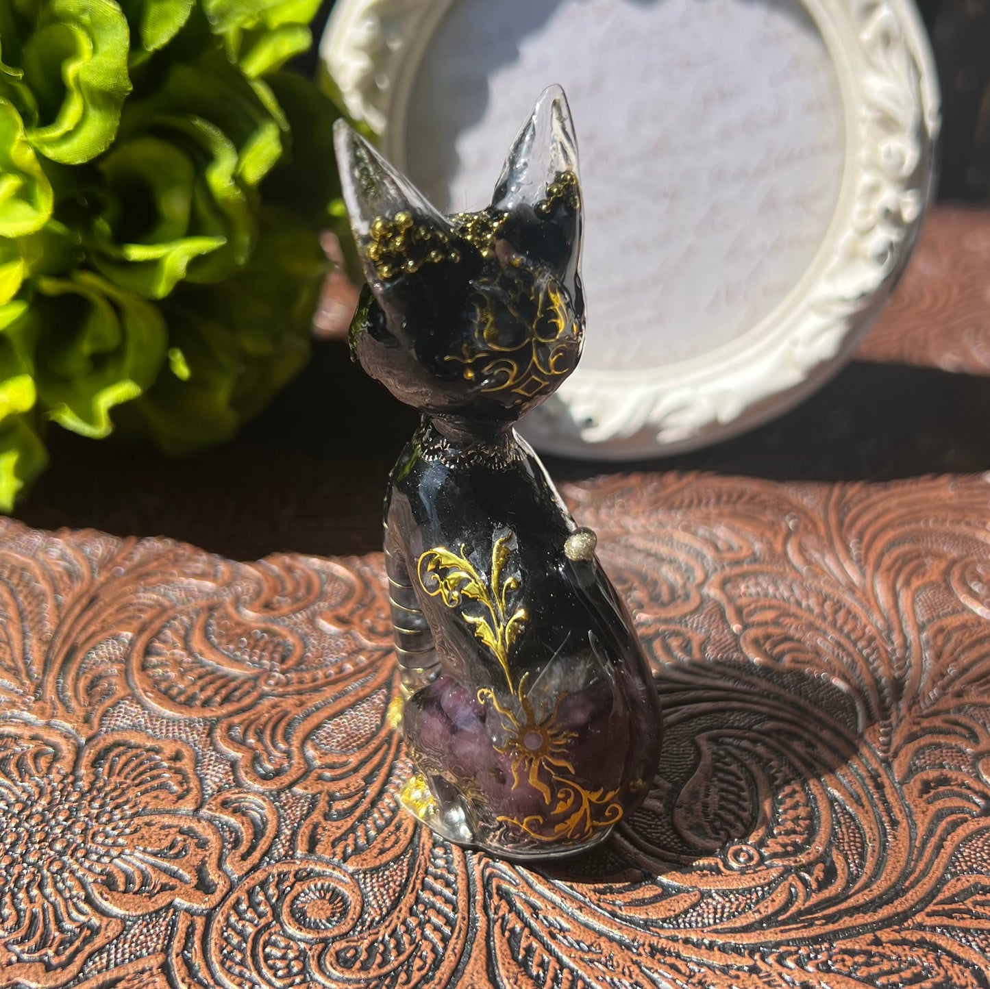 黒猫 オルゴナイト