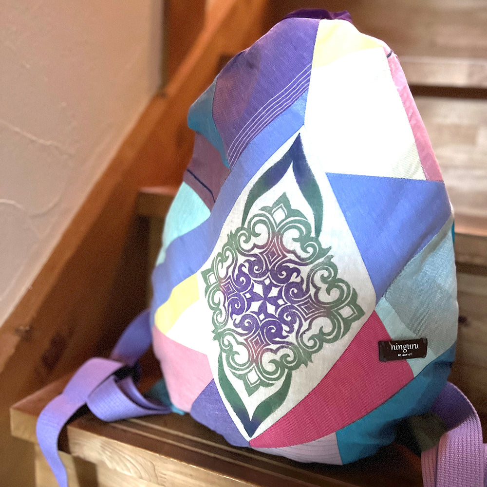 T様専用　10音用リュック　両面マンダラ刺繍＋版裏側のみ