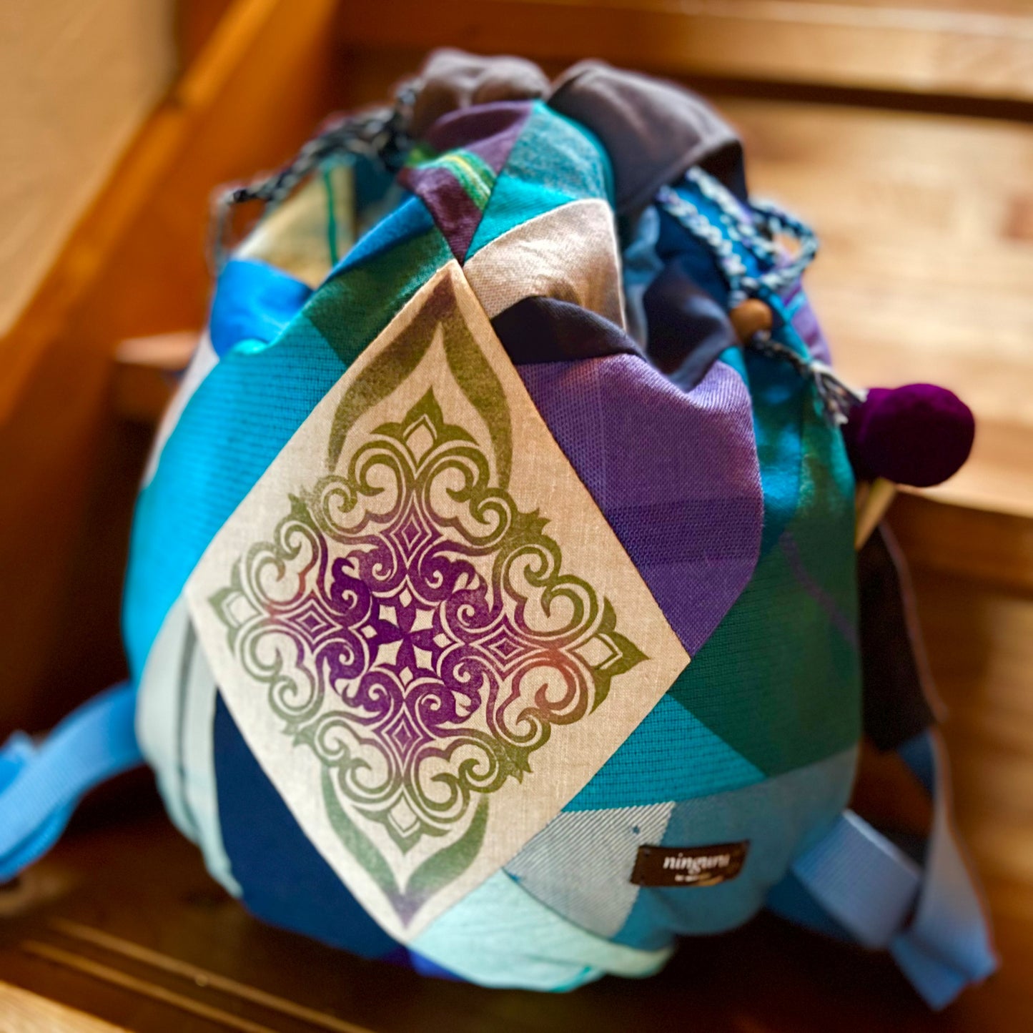 W様専用　10音用リュック　両面マンダラ刺繍＋版